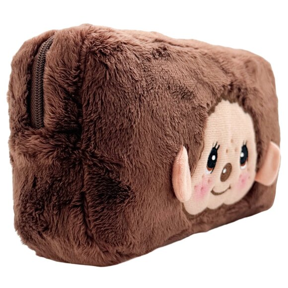 Monchhichi-Kun Face Plush Cosmetic Bag - Picture 2 of 4